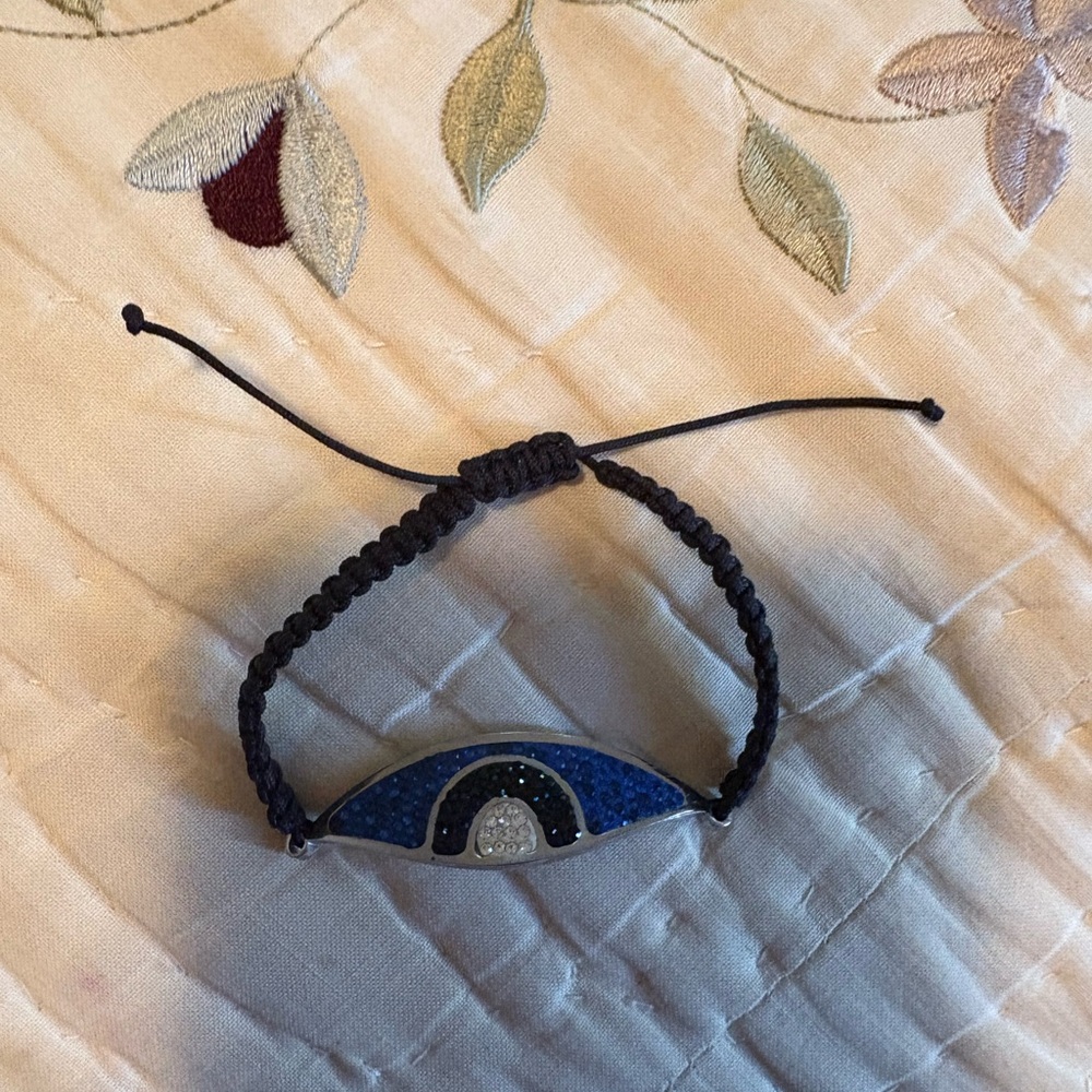 Blue and Black Braided Bracelet